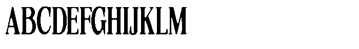 Quarter Theory Sf Cntr Ultra Condensed Font UPPERCASE