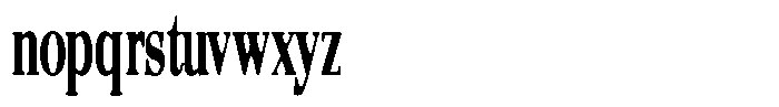 Quarter Theory Sf Cntr Ultra Condensed Font LOWERCASE