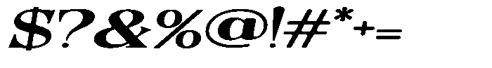 Quarter Theory Sf Cntr Ultra Expanded Italic Font OTHER CHARS
