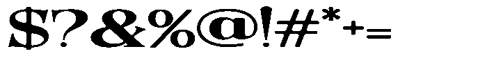 Quarter Theory Sf Cntr Ultra Expanded Font OTHER CHARS
