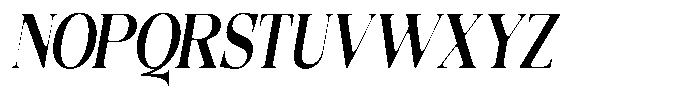 Quarter Theory Sf Condensed Italic Font UPPERCASE