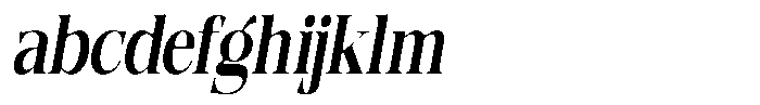 Quarter Theory Sf Condensed Italic FONT