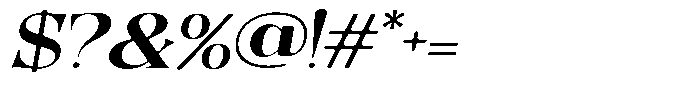 Quarter Theory Sf Expanded Italic Font OTHER CHARS