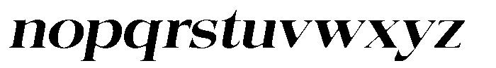 Quarter Theory Sf Expanded Italic Font LOWERCASE
