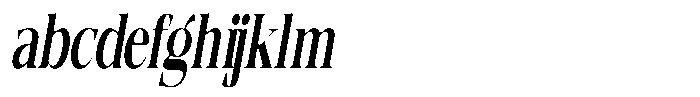 Quarter Theory Sf Extra Condensed Italic FONT