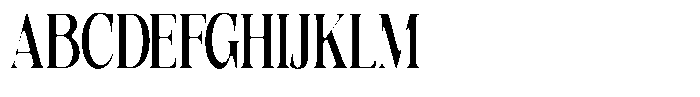 Quarter Theory Sf Extra Condensed Font UPPERCASE