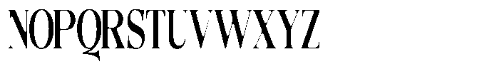Quarter Theory Sf Extra Condensed Font UPPERCASE