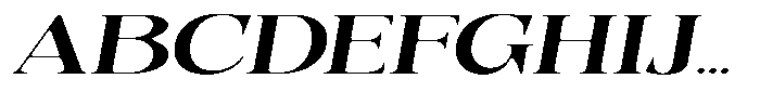 Quarter Theory Sf Extra Expanded Italic Font UPPERCASE