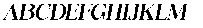 Quarter Theory Sf Italic Font UPPERCASE