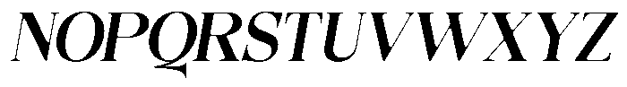 Quarter Theory Sf Italic Font UPPERCASE