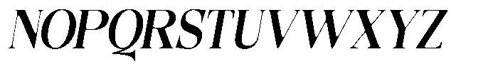 Quarter Theory Sf Semi Condensed Italic Font UPPERCASE