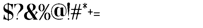Quarter Theory Sf Semi Condensed Font OTHER CHARS