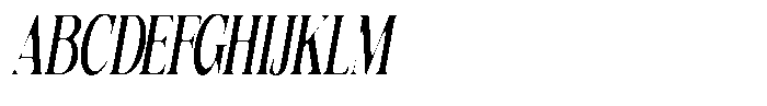 Quarter Theory Sf Ultra Condensed Italic Font UPPERCASE