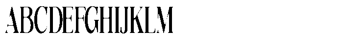 Quarter Theory Sf Ultra Condensed Font UPPERCASE
