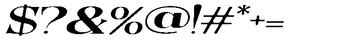 Quarter Theory Sf Ultra Expanded Italic Font OTHER CHARS