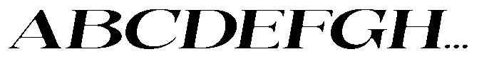 Quarter Theory Sf Ultra Expanded Italic Font UPPERCASE