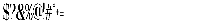 Quarter Theory Ultra Condensed Font OTHER CHARS