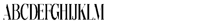 Quarter Theory Ultra Condensed Font UPPERCASE