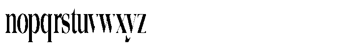Quarter Theory Ultra Condensed Font LOWERCASE