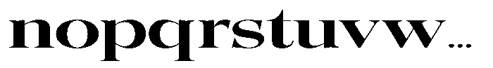 Quarter Theory Ultra Expanded Font LOWERCASE