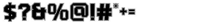 Quarterback Outline Font OTHER CHARS