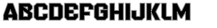 Quarterback Outline Font