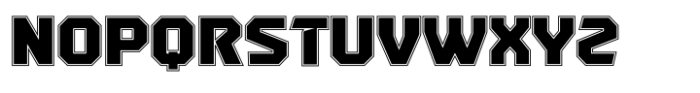 Quarterback Outline Font LOWERCASE
