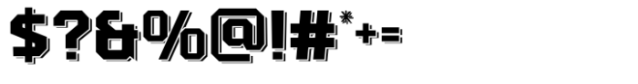 Quarterback Shadow Font OTHER CHARS