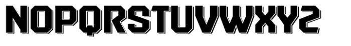 Quarterback Shadow Font LOWERCASE