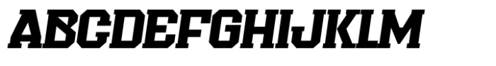 Quarterback Slab Italic Font UPPERCASE