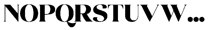 Quarty Cray Serif Black Font UPPERCASE