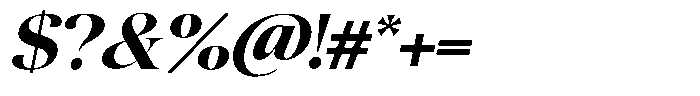 Quarty Cray Serif Bold Italic Font OTHER CHARS