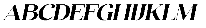 Quarty Cray Serif Bold Italic Font UPPERCASE