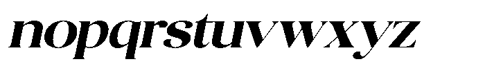 Quarty Cray Serif Bold Italic Font LOWERCASE