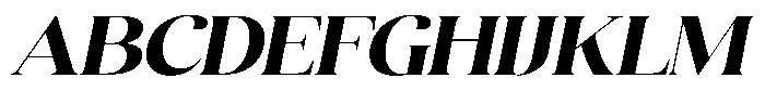 Quarty Cray Serif Extra Bold Italic Font UPPERCASE
