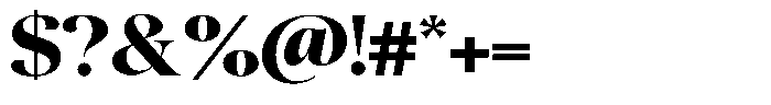 Quarty Cray Serif Extra Bold Font OTHER CHARS