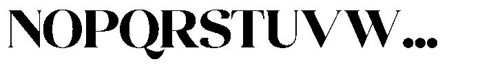 Quarty Cray Serif Extra Bold Font UPPERCASE