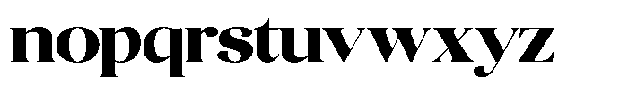Quarty Cray Serif Extra Bold Font LOWERCASE