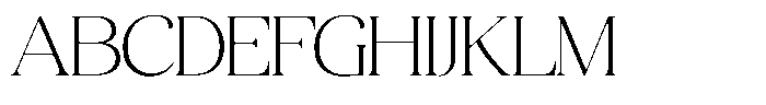 Quarty Cray Serif Extra Light Font UPPERCASE