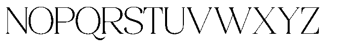 Quarty Cray Serif Extra Light Font UPPERCASE