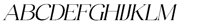Quarty Cray Serif Light Italic Font UPPERCASE