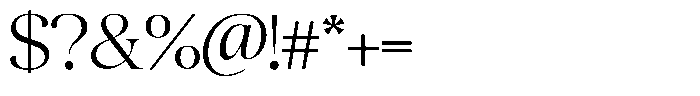 Quarty Cray Serif Light Font OTHER CHARS