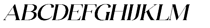 Quarty Cray Serif Medium Italic Font UPPERCASE