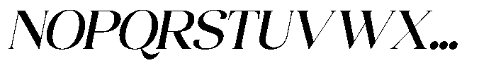 Quarty Cray Serif Medium Italic Font UPPERCASE