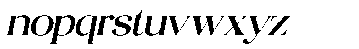 Quarty Cray Serif Medium Italic Font LOWERCASE
