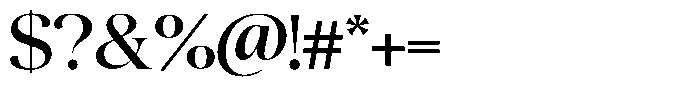 Quarty Cray Serif Medium Font OTHER CHARS