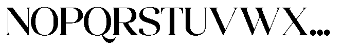 Quarty Cray Serif Medium Font UPPERCASE