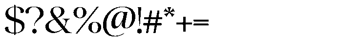Quarty Cray Serif Regular Font OTHER CHARS