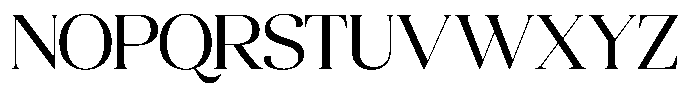 Quarty Cray Serif Regular Font UPPERCASE