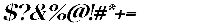 Quarty Cray Serif Semi Bold Italic Font OTHER CHARS